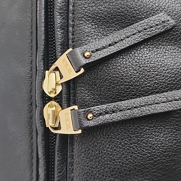 Tumi Voyageur Halle Black Leather Backpack - Picture 15 of 15